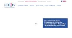 Desktop Screenshot of lucullus.com.ar