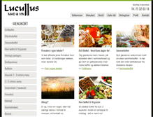 Tablet Screenshot of lucullus.dk